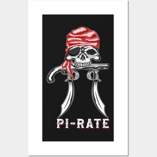 Funny Pi Day Quote | Pi Rate Design | is Pi Rate Pi Day Posters and Art